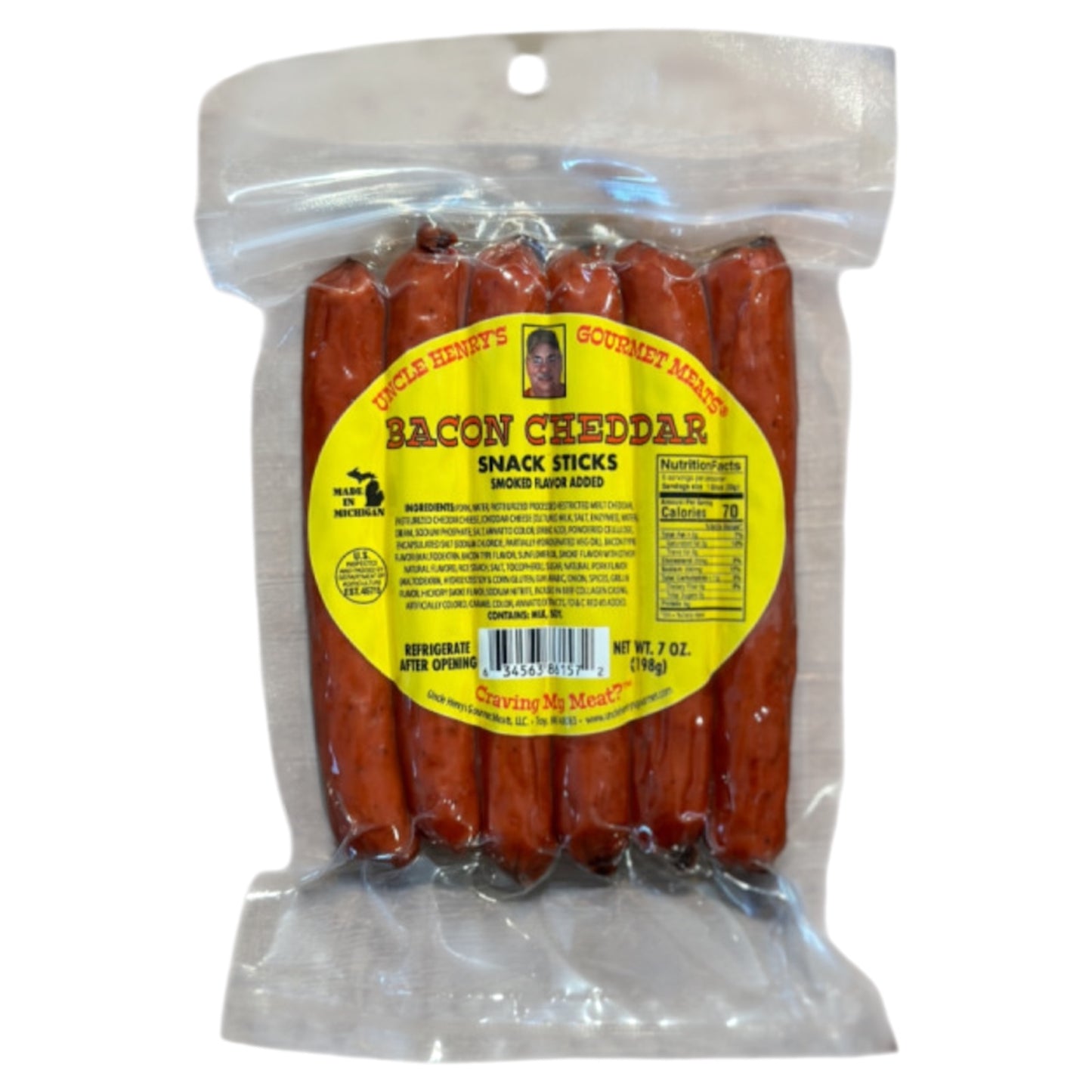 Beef Snack Sticks - 7oz Resealable Bags - Uncle Henry’s Gourmet Meats