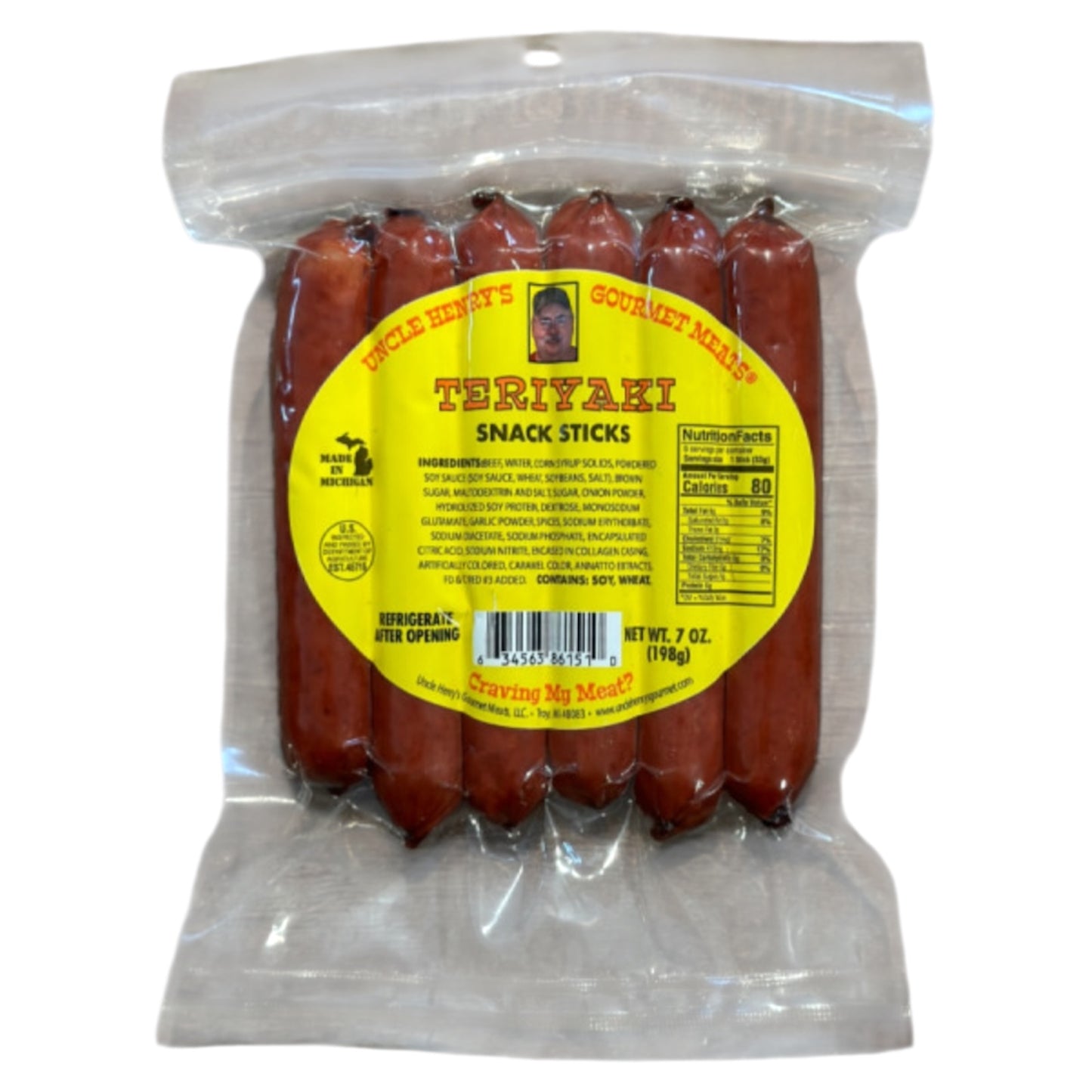 Beef Snack Sticks - 7oz Resealable Bags - Uncle Henry’s Gourmet Meats