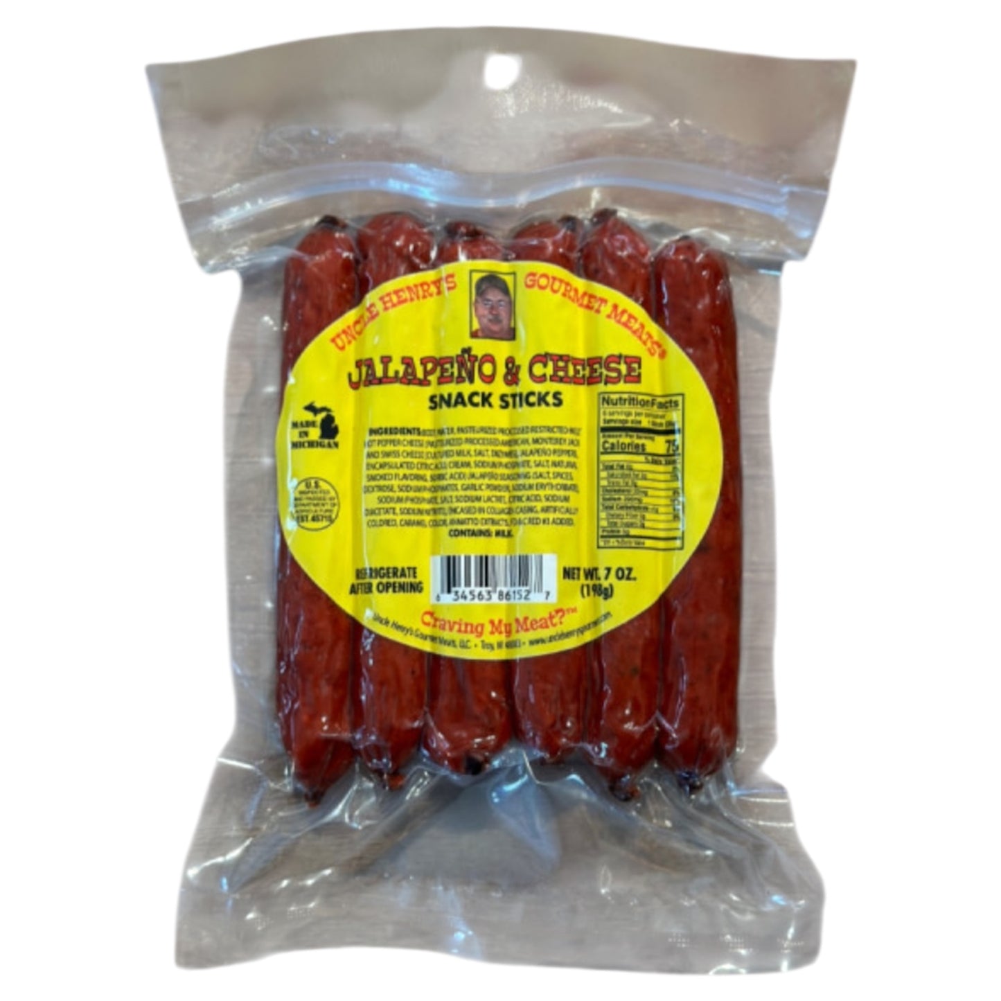 Beef Snack Sticks - 7oz Resealable Bags - Uncle Henry’s Gourmet Meats