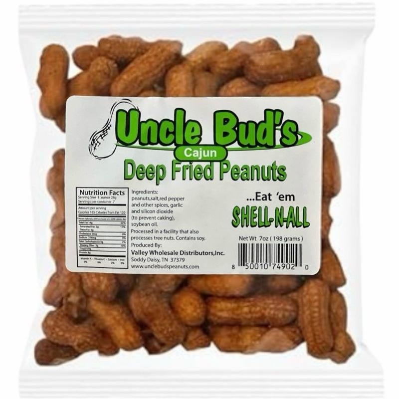 Deep Fried Peanuts - Uncle Bud's Deep Fried Peanuts Single Bags