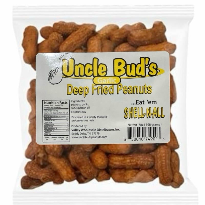 Deep Fried Peanuts - Uncle Bud's Deep Fried Peanuts Single Bags