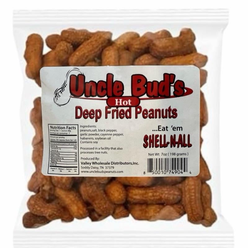 Deep Fried Peanuts - Uncle Bud's Deep Fried Peanuts Single Bags
