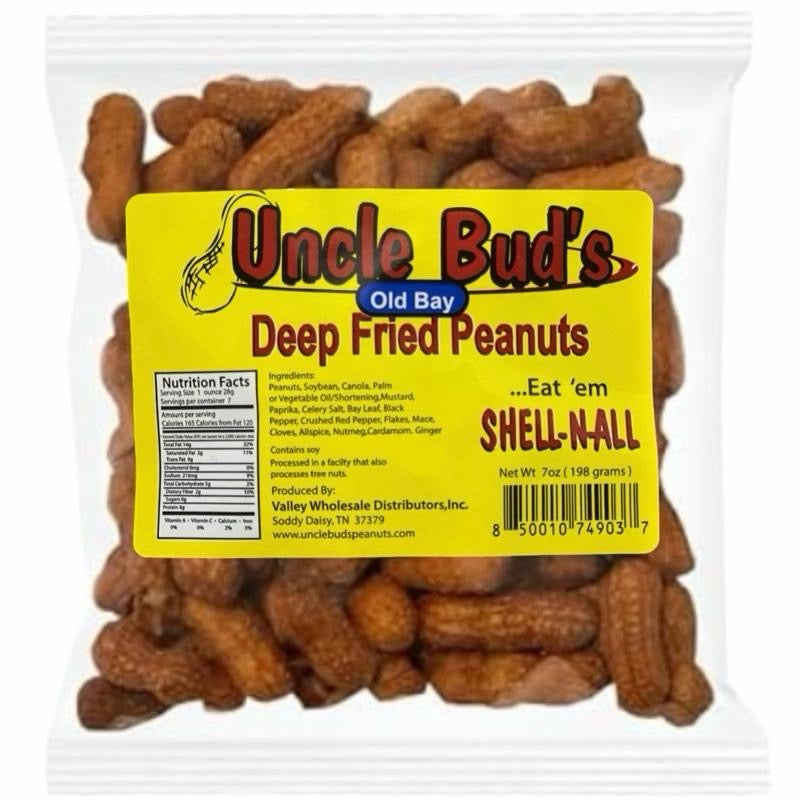 Deep Fried Peanuts - Uncle Bud's Deep Fried Peanuts Single Bags