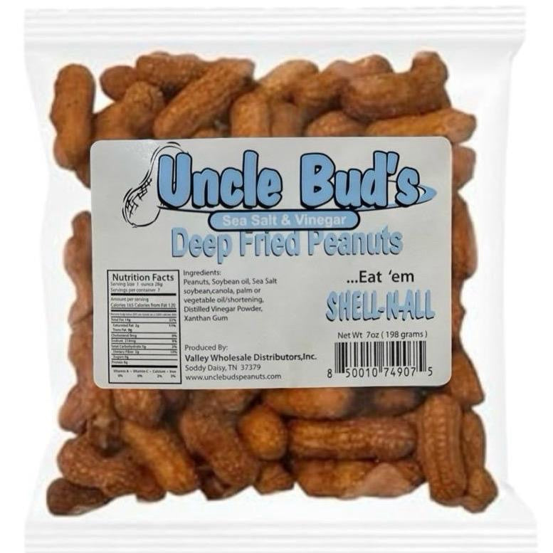 Deep Fried Peanuts - Uncle Bud's Deep Fried Peanuts Single Bags