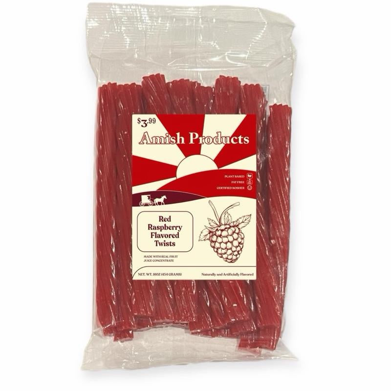 Licorice Sampler pack - 12 Total 1 Pound Bags - 7 Delicious Flavors 2 Bags of each, Except 1 black and 1 Red Raspberry - Amish Licorice Twist Candy Sweet