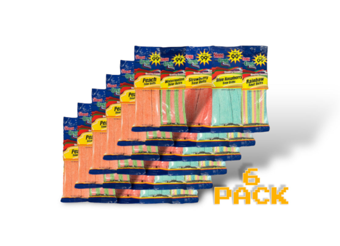 Sour Belts 6 Count Pack