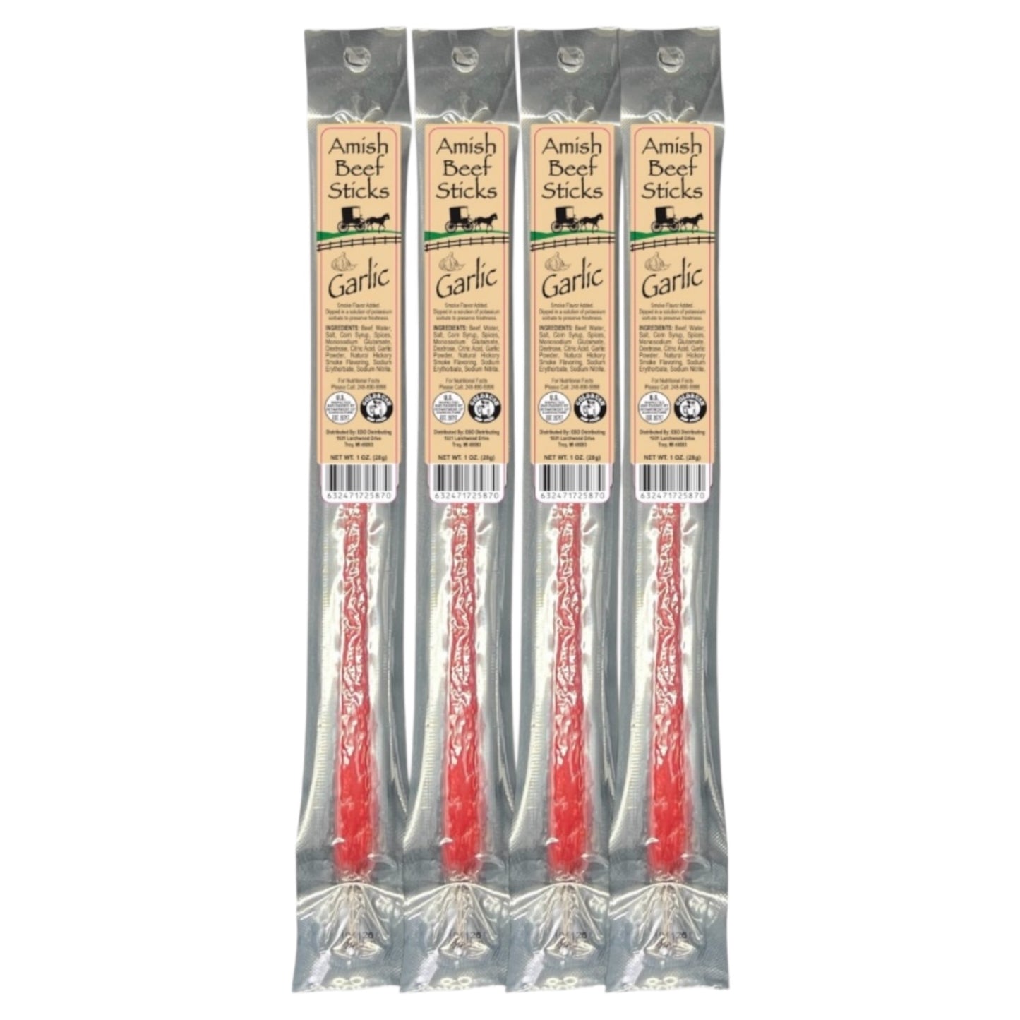 Amish Beef Sticks Individually Wrapped 4 Count