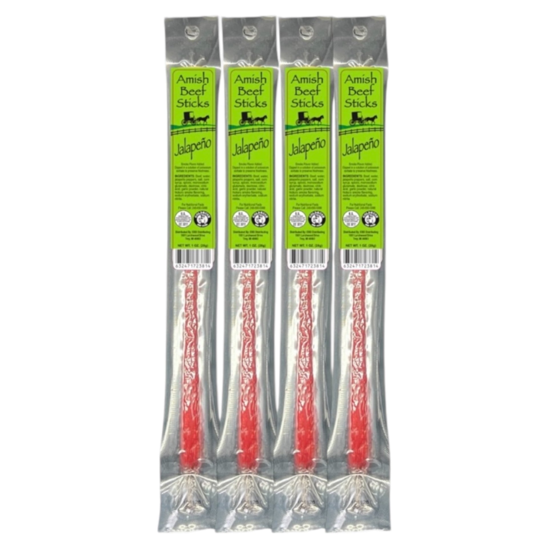 Amish Smokehouse Beef Sticks (21 Count) - Individually Wrapped, 10 Flavor Options - Snack Box