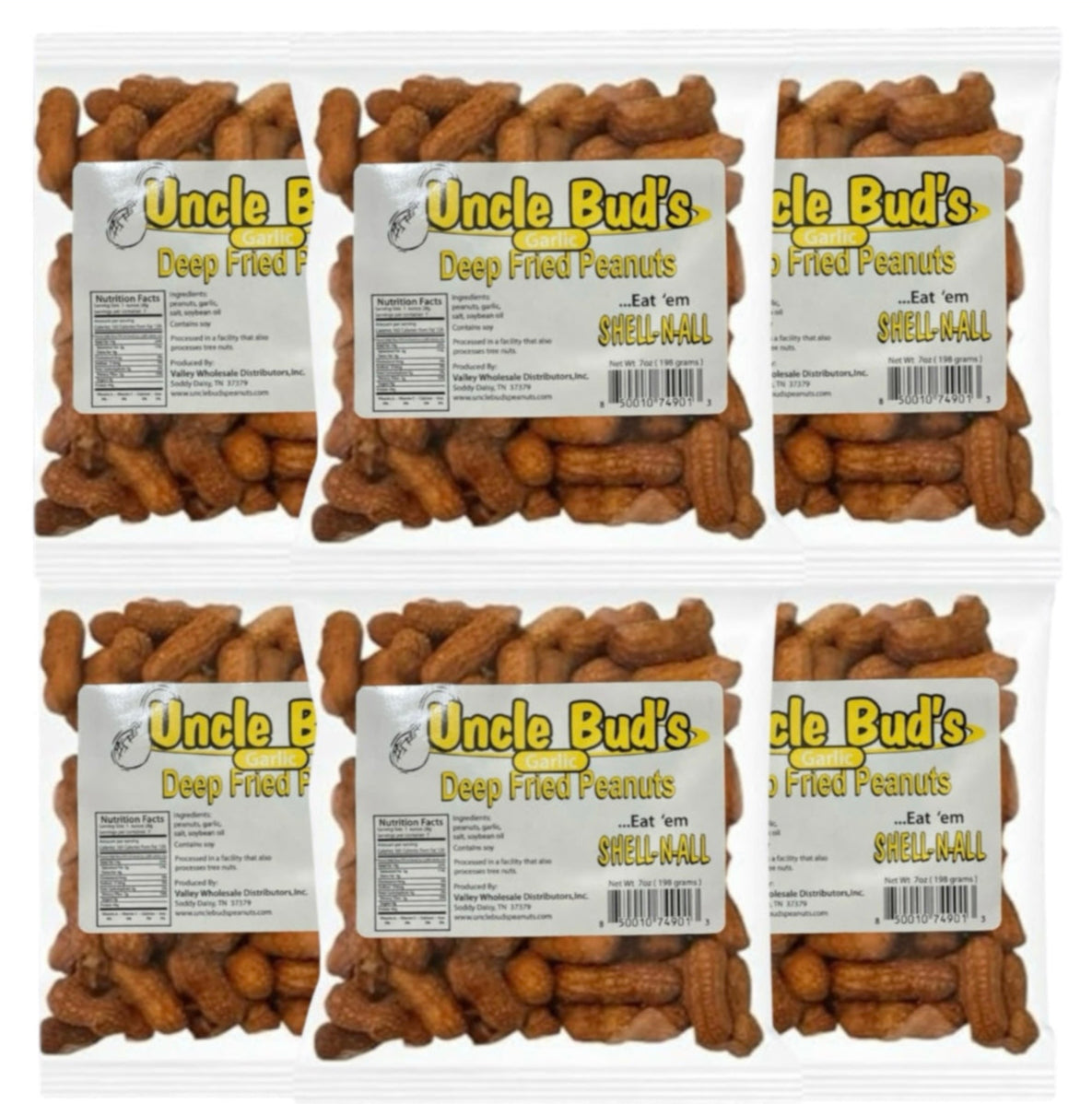 Uncle Bud's Deep Fried Peanuts 6 Count