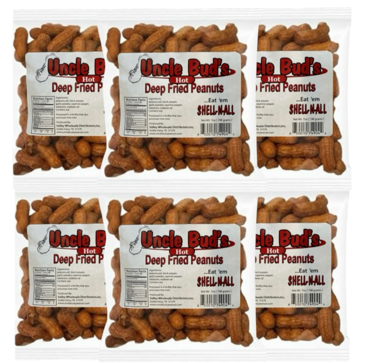 Uncle Bud's Deep Fried Peanuts 6 Count