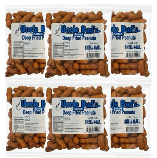 Uncle Bud's Deep Fried Peanuts 6 Count